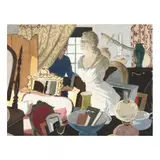 Storeroom at the Old Field Lighthouse, Setauket, NY by T. MacFergus Cooper, Watercolor and gouache on paper, sold Jan 2021