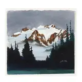 Mount Olympus by John Ebner, Watercolor on paper, sold Jan 2021