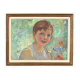 Tony by Alice Delaye, Oil on board, sold Jan 2021