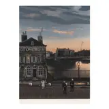 French Street Scene by Michael Delacroix, Lithograph in colors, sold Jan 2021