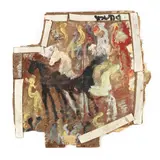 Wild Horses by Purvis Young, Oil on found plywood panel, sold Jan 2021