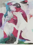 Untitled by Krishen Khanna, Pastel on paper pasted on board, sold Mar 2011