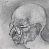 Untitled by Akbar Padamsee, Charcoal and oil on canvas, sold Mar 2011