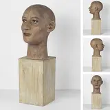 Head by Dhruva Mistry, Paint on fiberglass and wood, sold Mar 2011