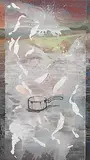 Empty Vessel - Spreading Milk by Sudarshan Shetty, Acrylic on canvas, offered Mar 2011