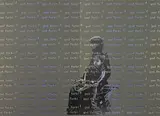 God Forbid by Justin Ponmany, Acrylic and hologram on canvas, offered Mar 2011