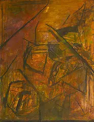 Untitled by S. H. Raza, Acrylic on paper, sold Mar 2011