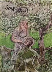 Untitled by F. N. Souza, Chemical alterations on paper, sold Mar 2011