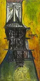 The King by F. N. Souza, Oil on board, sold Mar 2011