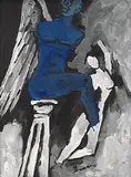 Untitled by M. F. Husain, Acrylic on canvas, offered Mar 2011