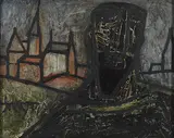 Untitled by F. N. Souza, Oil on board, sold Mar 2011