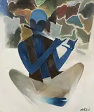 Untitled by Narayan Shridhar Bendre, Oil on canvas, sold Mar 2011