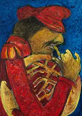 Untitled by Krishen Khanna, Oil on canvas, sold Mar 2011