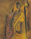 Untitled by B. Prabha, Oil on canvas, sold Mar 2011