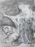Untitled by Krishen Khanna, Mixed media on paper pasted on board, sold Mar 2011