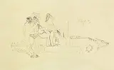 Untitled by F. N. Souza, Ink on paper, sold Mar 2011