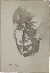 Untitled by Akbar Padamsee, Watercolour on handmade paper pasted on board, sold Mar 2011