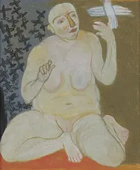 Untitled by Arpita Singh, Mixed media on paper, offered Mar 2011