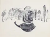 Untitled by Manjit Bawa, Pen on paper, sold Mar 2011