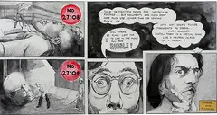 Thinking and Planning by Tushar Joag, Ink and acrylic on paper, sold Feb 2011