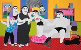 Untitled by Farhad Hussain, Acrylic on canvas, sold Feb 2011