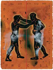 Process by Baiju Parthan, Mixed media on paper, sold Feb 2011
