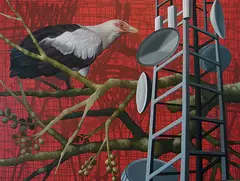 Untitled by Ram Bali Chauhan, Acrylic on canvas, sold Feb 2011