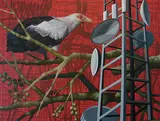 Untitled by Ram Bali Chauhan, Acrylic on canvas, sold Feb 2011