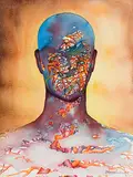 Untitled by Dhananjay Singh, Watercolour on paper, sold Feb 2011