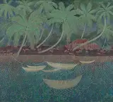 Untitled by Narayan Shridhar Bendre, Oil on canvas, sold Dec 2010