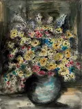 Untitled by K H, Gouache on paper, sold Dec 2010