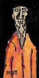 Untitled by F. N. Souza, Oil on board, sold Dec 2010