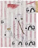 Sabari Trying to Vanish by Atul Dodiya, Mixed media on handmade paper, sold Dec 2010