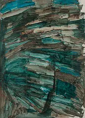 Untitled by Ram Kumar, Acrylic on paper, sold Dec 2010