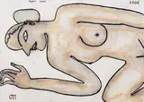 Untitled by Jogen Chowdhury, Dry Pastel on paper pasted on board, sold Dec 2010