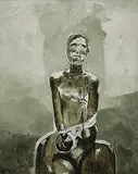 Untitled by Bikash Bhattacharjee, Acrylic on canvas, offered Dec 2010