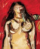 Untitled by F. N. Souza, Oil on canvas, offered Dec 2010