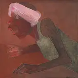 Labourer Arguing by Krishen Khanna, Oil on canvas, offered Dec 2010