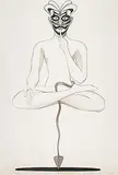 Shhhhh...Annus Mirabilis (Cuckoonebulopolis) by Surendran Nair, Watercolour and ink on paper pasted on board, sold Dec 2010
