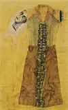 Monarch by Anju Dodiya, Watercolour and charcoal on paper, sold Dec 2010
