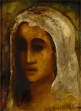 Untitled by Anjolie Ela Menon, Oil on masonite, sold Sep 2010