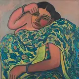 Untitled by Jogen Chowdhury, Oil on canvas, offered Sep 2010