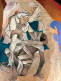 The Good Samaritan by Krishen Khanna, Oil on canvas, sold Sep 2010