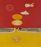 Ethereal Transition by Prabhakar Barwe, Mixed media on canvas, offered Sep 2010