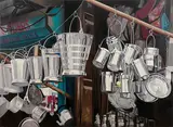 Untitled by Subodh Gupta, Oil on canvas, sold Sep 2010