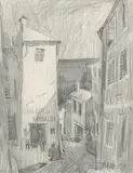 Untitled by S. H. Raza, Pencil on paper, sold Sep 2010