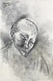 Untitled by Akbar Padamsee, Mixed media on canvas, sold Sep 2010