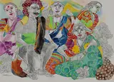 Untitled by K. Laxma Goud, Mixed media on paper, sold Sep 2010