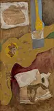Autobiography Five by M. F. Husain, Acrylic on canvas, offered Sep 2010