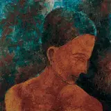 Untitled by Akbar Padamsee, Oil on canvas, sold Sep 2010